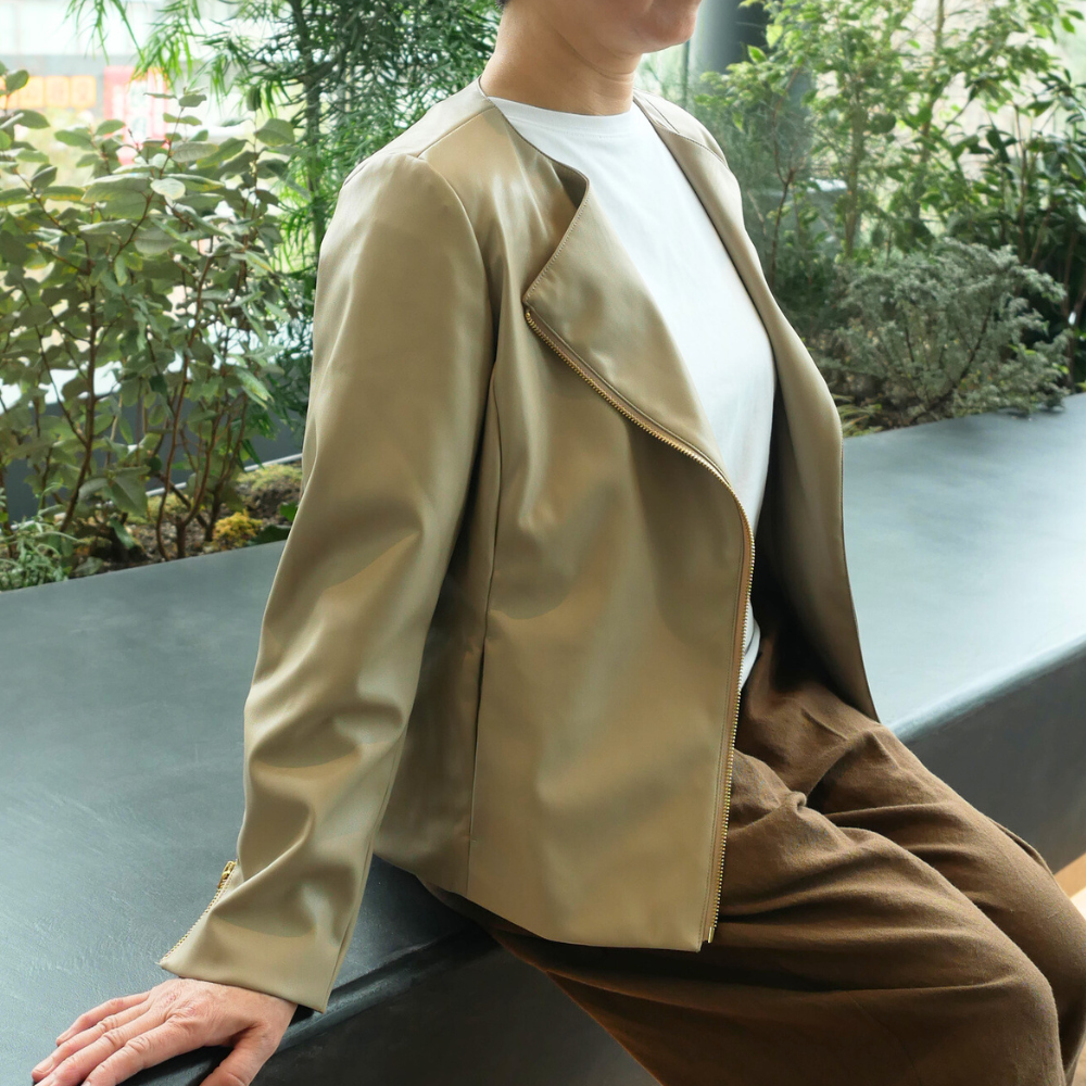 レザータッチジャケット