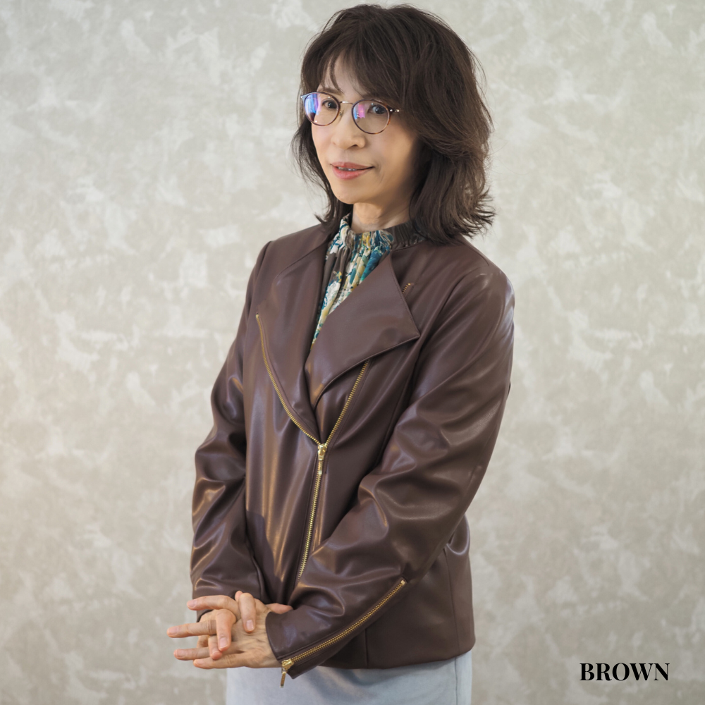 レザータッチジャケット