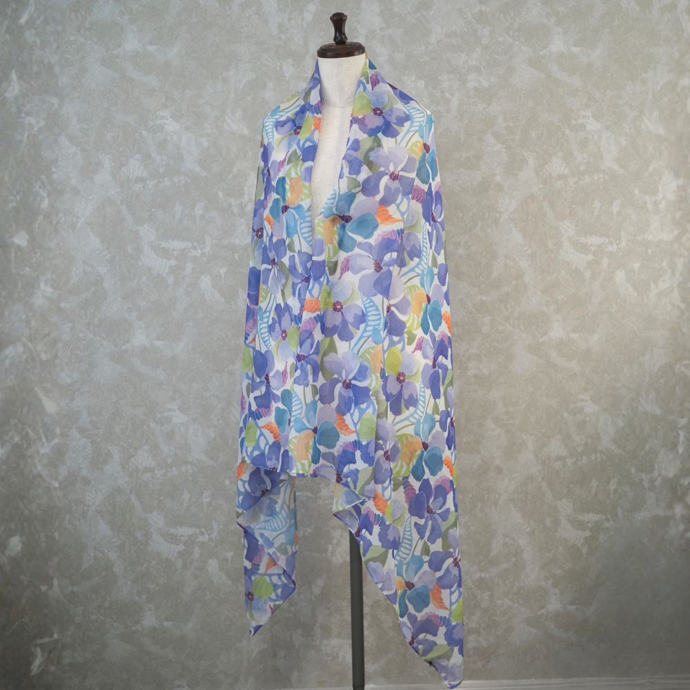 フラワーストール　パープル