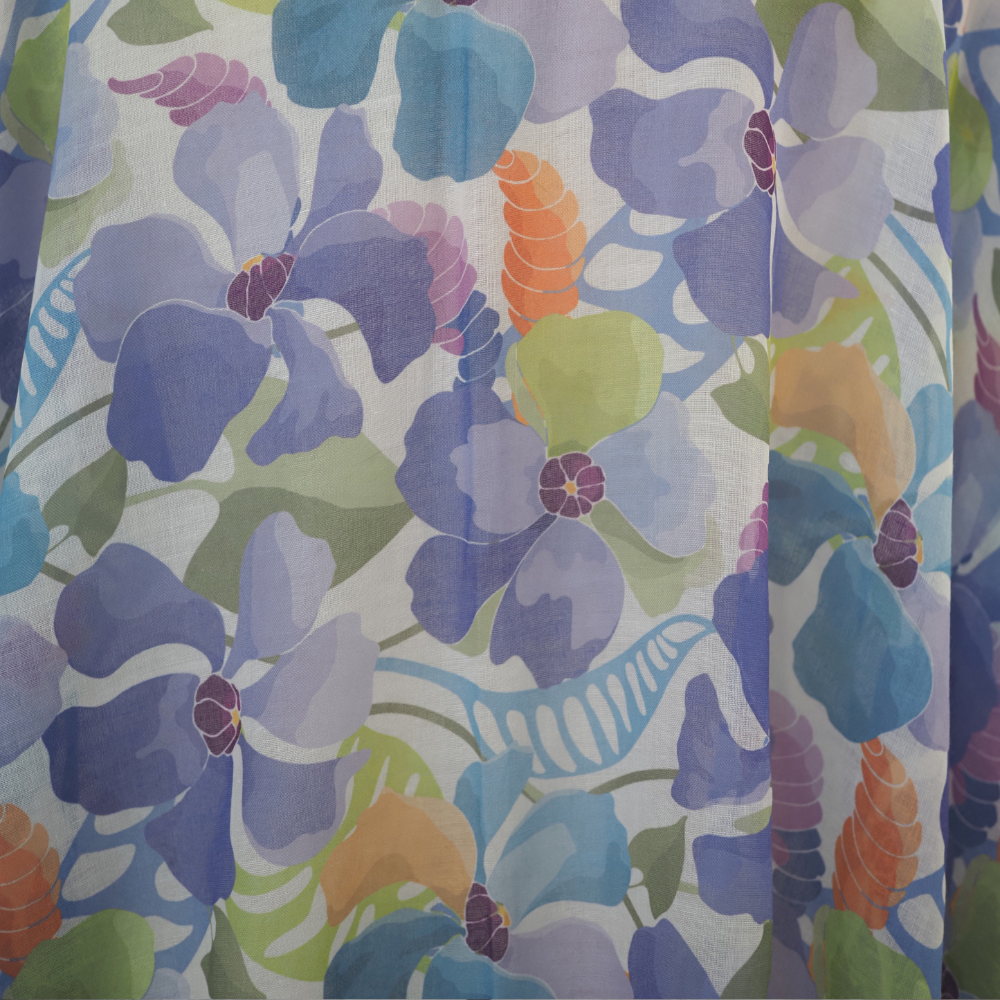 フラワーストール　パープル