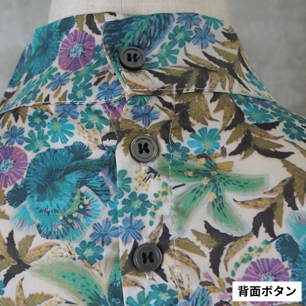 クロススタンドタックブラウス