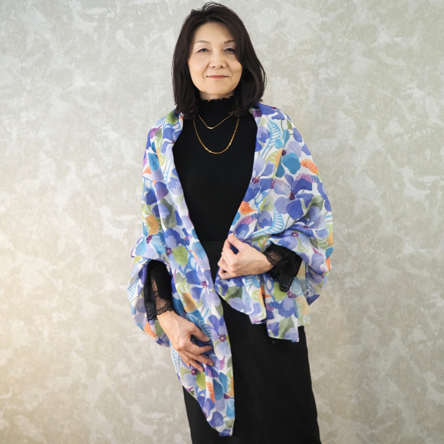 フラワーストール　パープル